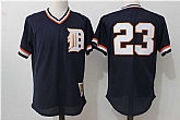Detroit Tigers #23 Kirk Gibson Navy Blue Cooperstown Collection Mesh Batting Practice Jersey,baseball caps,new era cap wholesale,wholesale hats